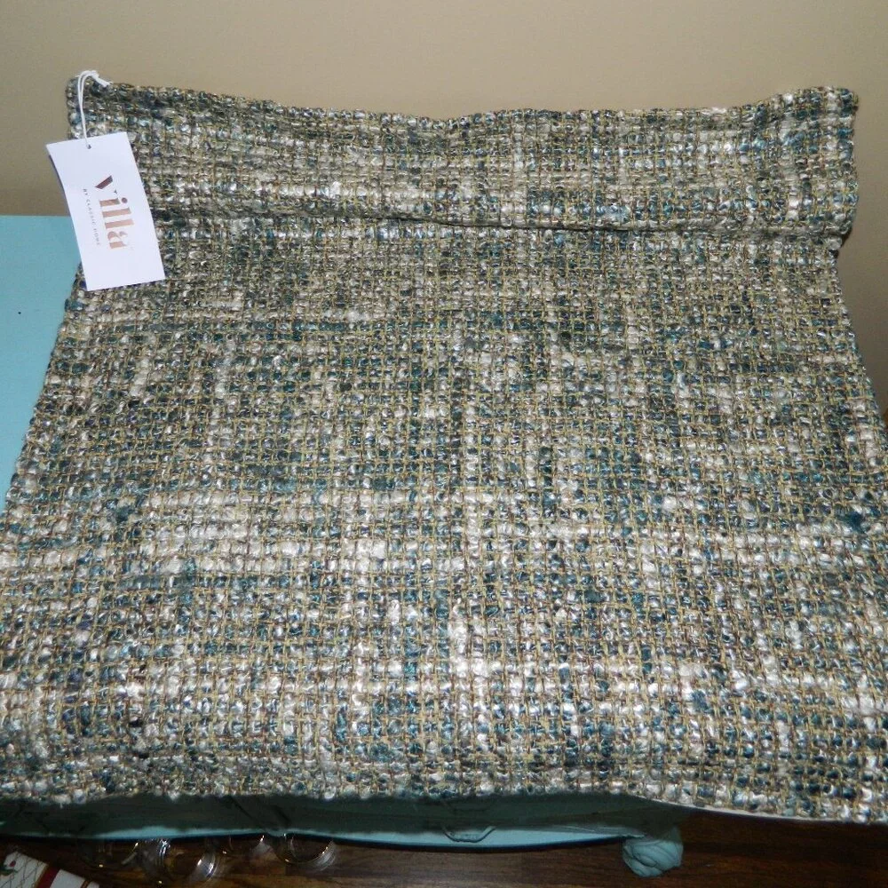 Pottery Barn/ Villa by Classic Torya Textured Blue Slate Pillow Cover 24 x 24